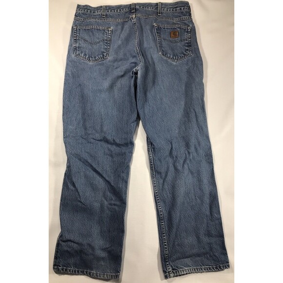 Carhartt Jeans Mens 40x32 Blue Relaxed Fit Medium Wash Denim USA - Picture 5 of 9